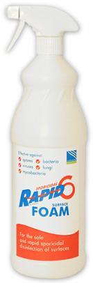 Rapid 6 Foam sporicidal surface disinfection 1 Litre