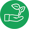 Hand+plant icon