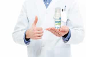 chemist showing thumb up+ehs chemist showing thumb up+ehs
